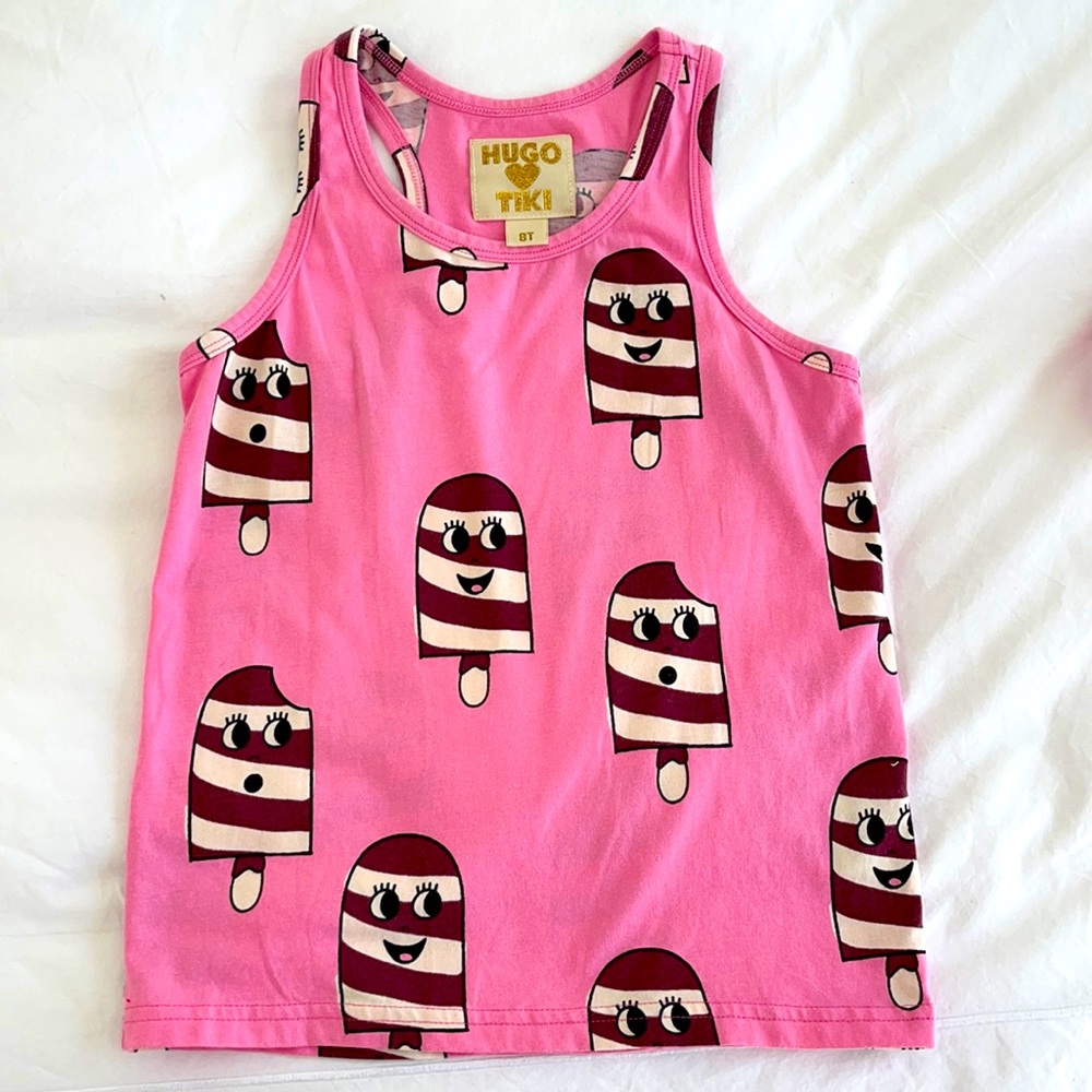 Hugo loves Tiki popsicle tank